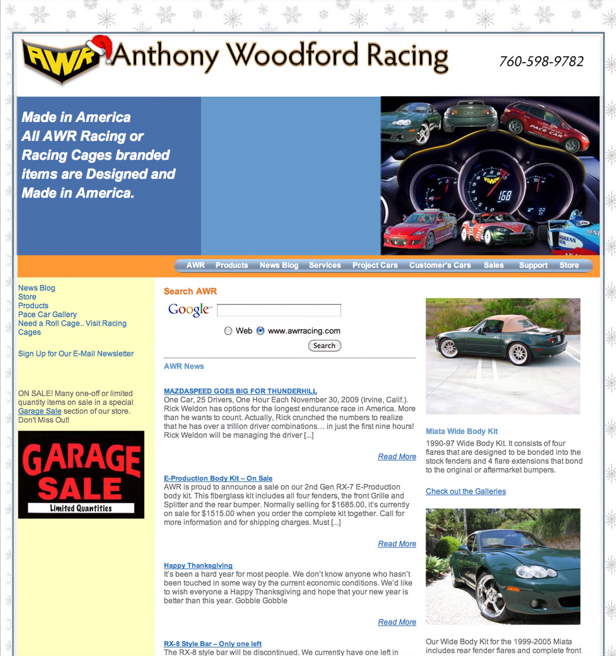 AWR Racing Gets New Store 2 AWRSiteChristmas