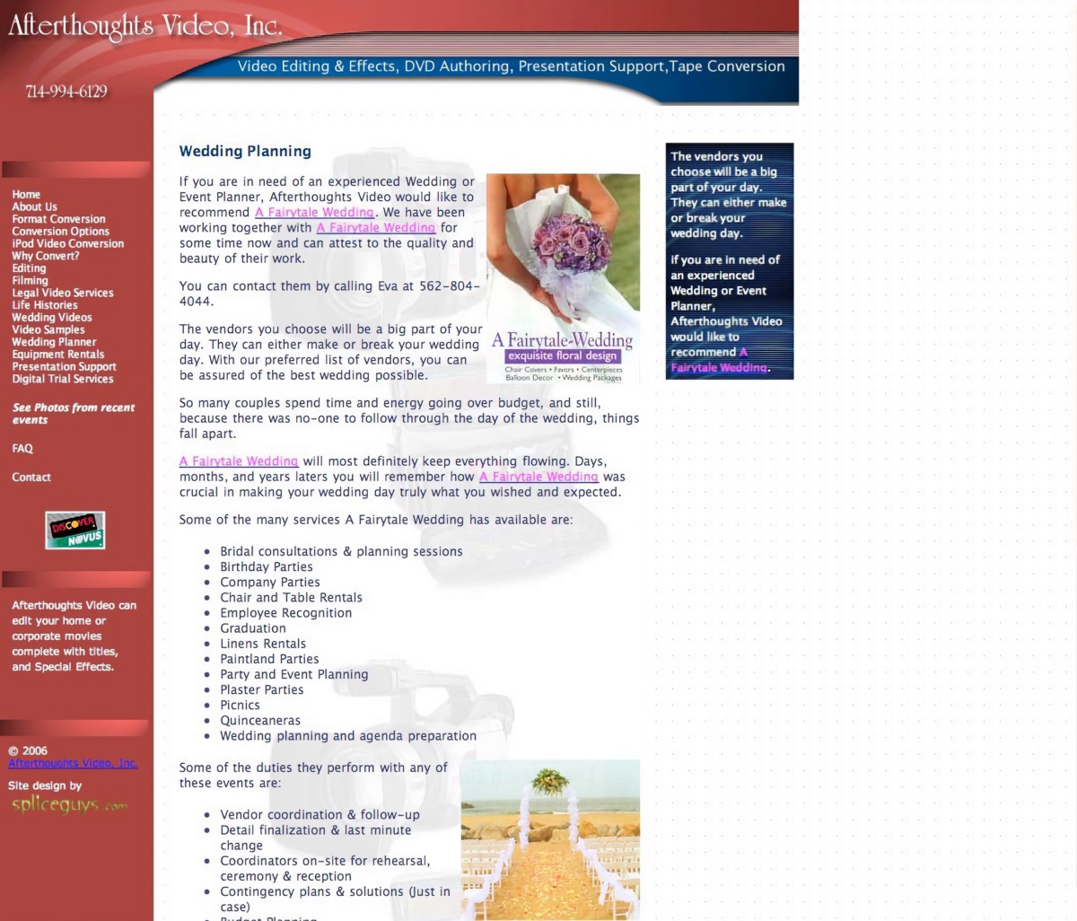 Afterthoughts Video – Older Design